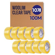 Woolim OPP 封箱膠帶 48mm x 100m CLK10, 10個