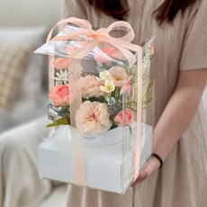 罌粟花仿真花束餐桌擺飾, 桃粉色