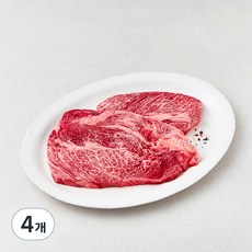 한우 1등급 등심 구이용 (냉장), 600g, 4개