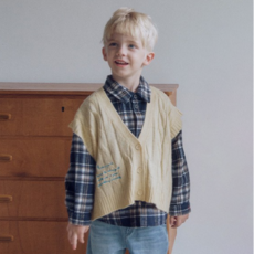 ROANJANE 兒童褶皺針織背心