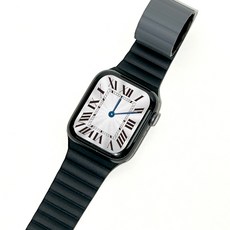 캘릭스 리버시블 실리콘 링크 마그네틱 양면 스트랩, 블랙그레이, 1개