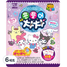 SEOJU 西洲 搖搖chacha果凍 + 貼紙隨機出貨, 50g, 6個