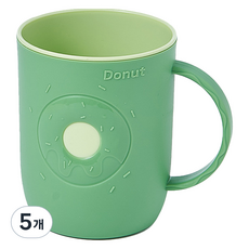 몬드스팟 도넛 욕실 양치컵 YY57690, 그린, 5개