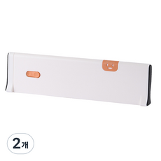 제이엠 슬라이딩 서랍칸막이 대형, 오렌지, 2개