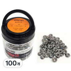 Innotime 法蘭螺母 不鏽鋼 FN101, 2個, 100個, M6, 6mm