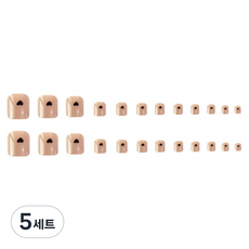 비투윈 패디팁 세트, 5세트, 블랙 하트 젤타입