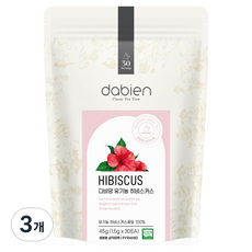 다비앙 유기농 히비스커스 차, 1.5g, 30개입, 3개