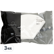 폰타노 커피필터 화이트 1~2인용, 100개, 3세트