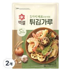 백설 5가지 재료로만 만든 튀김가루, 1kg, 2개