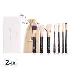유니크칼라 쉐어 더 베스트 메이크업 브러쉬 7종, 혼합 색상, 2개
