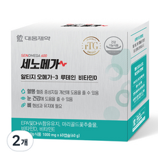 대웅제약 세노메가 알티지 오메가3 루테인 비타민D 60p, 2개, 60g