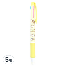 三麗鷗 大耳狗喜拿 蠟筆小新 可擦式3色原子筆 0.7mm, 5個, 一起玩吧
