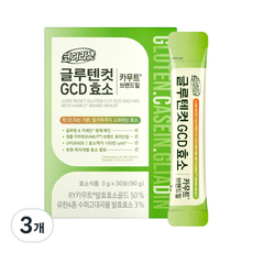 유한건강생활 글루텐컷 GCD 효소 30p, 90g, 3개