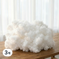 휴가드 다용도 베개 구름솜 충전재 2kg, 화이트, 3개