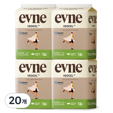 evne Bio Cell衛生棉 翼型, 中型, 16入, 20個