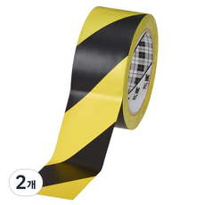 3M 地板劃線膠帶 766 黑 + 黃 50.8mm x 32.9m, 2個