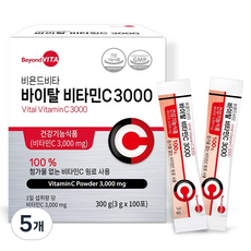 비욘드비타 바이탈 비타민C 3000, 300g, 5개