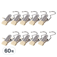 아펙토 바지 외집게 세트, 60개, 베이지