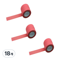 만들하비 컬러 종이 마스킹 테이프 1cm x 13m, 핑크, 18개
