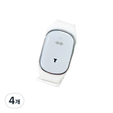 쁘띠끄 스로틀업 초음파 모기 퇴치기 화이트 일반형 M-1, 4개