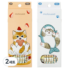 STUDIO EIGHT Morphsand 鯊魚 + 甜點 鉛筆 10入組, 混合色, 2套