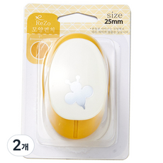 ReZo 모양펀치 25mm, 벌, 2개