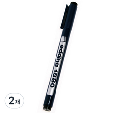 edding e-1880 Draw Liner製圖用筆1 0.05mm, 2個, 黑色