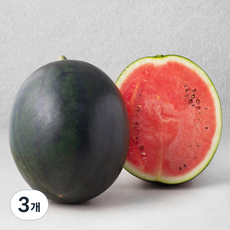 농협 흑미 못난이 수박, 2S(5kg 이상), 3개