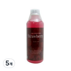 더허브스토리 버블바스 스트로베리, 5개, 1L