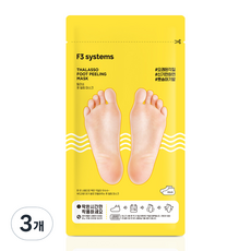 F3 海洋療法去角質足膜, 1入, 3個, 40g