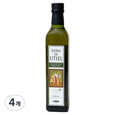 시에라 데 유티엘 엑스트라버진 올리브오일, 500ml, 4개