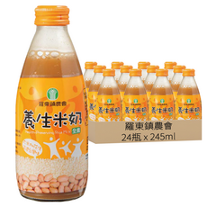 羅東鎮農會 養生米奶, 245ml, 24瓶