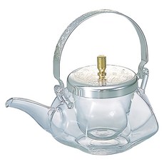 HARIO 好璃奧 地爐利八角冷酒器 360ml, 地爐利八角冷酒器 透明色 + 水藍色, 1個