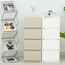 엠비코 국내 제조 모던 슬림 서랍장, 베이지, 4단