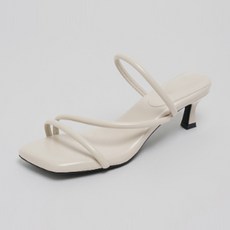 CHAAKAN 女款路易繫帶穆勒涼鞋 MLLTS2h8052, 象牙白, 225