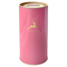 Modian 居家裝飾紙鈔迷你圓形存錢筒, 粉紅色, 1個