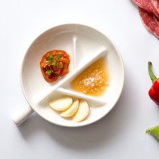 TACKAON Petit Arbre 醬料碗 分格盤, 白色, 1個