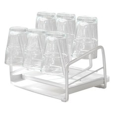 Saenghwalgongsik 6孔簡約杯架, 白色, 1個