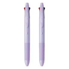 PILOT 百樂 4+1純色系多功能筆 0.5mm BH41AB-155, 紫色筆桿, 2支