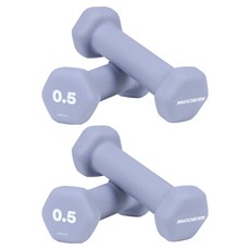 스케쳐스 와이드핏 육각 아령 덤벨, 0.5kg, 4개