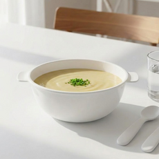 리빙메이트 PC 얌얌 다이어트 식판볼, 화이트, 1개