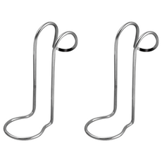 日本eluo不鏽鋼瓶罐吊掛勾-2.4cm 單色 1入 浴室收納好幫手 門後牆面掛勾, 2個