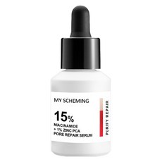 MY SCHEMING 我的心機 15%菸醯胺 + 1%PCA鋅毛孔修復精華, 1個, 30ml