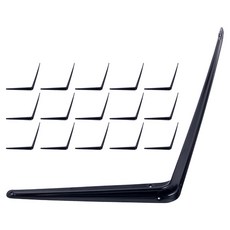 ZioBiz L型擱板支架組, 黑色, 16個