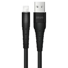 Mr.OC 橘貓先生 鋁合金編織快充線 USB-A - Lightning 3A, 1.2m, 黑色, 1個