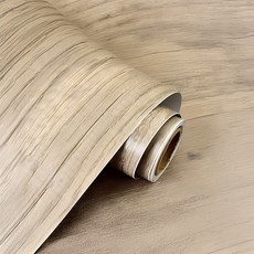 KOTI 日安生活 仿真木紋防水防油自黏壁紙牆貼廚房壁貼家具貼紙, 黃柚木紋