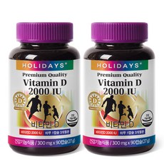 홀리데이즈 비타민D 2000IU, 90정, 2개