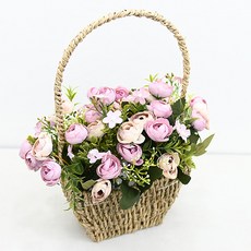 도시정원 러넌큘러스 꽃바구니, 퍼플, 1개