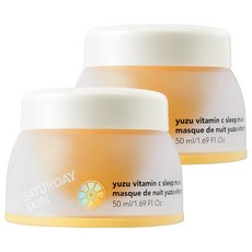 SATURDAY SKIN 柚子維他命C睡眠面膜霜, 50ml, 2個