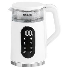 KITCHEN FLOWER Cookin電子式智慧雙層玻璃電熱水壺 1.7L, KEK-GF1700EDGCP